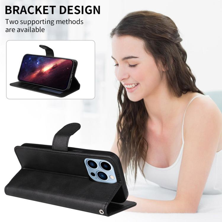 For iPhone Air Classic Calf Texture Flip Leather Phone Case(Black) - iPhone Air Cases by buy2fix | Online Shopping UK | buy2fix