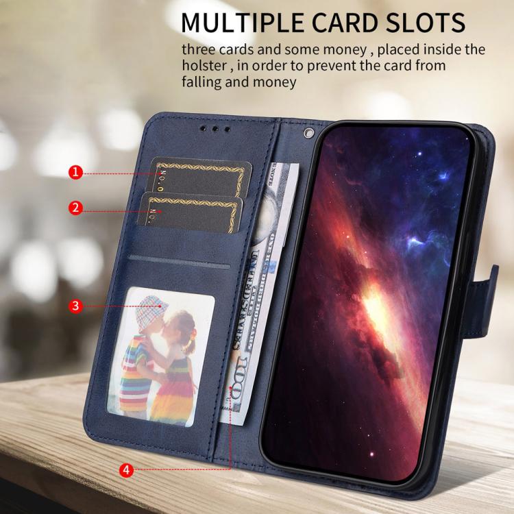 For iPhone Air Classic Calf Texture Flip Leather Phone Case(Blue) - iPhone Air Cases by buy2fix | Online Shopping UK | buy2fix