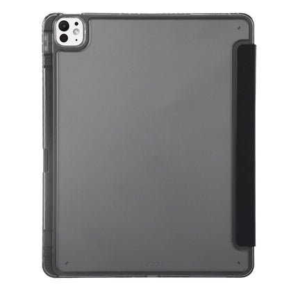 For iPad Pro 13 2025 / 2024 Clear Acrylic Deformation Leather Tablet Case(Black) by buy2fix