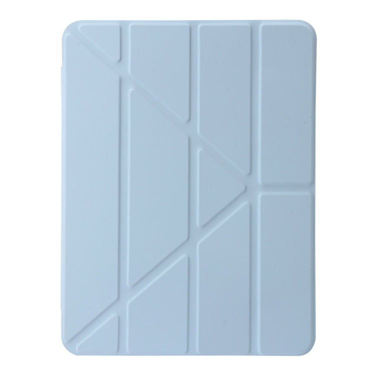 For iPad Pro 13 2024 Clear Acrylic Deformation Leather Tablet Case(Ice Blue) - iPad Pro 13 2024 Cases by buy2fix | Online Shopping UK | buy2fix