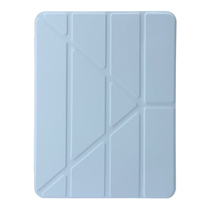 For iPad Pro 13 2025 / 2024 Clear Acrylic Deformation Leather Tablet Case(Ice Blue) by buy2fix
