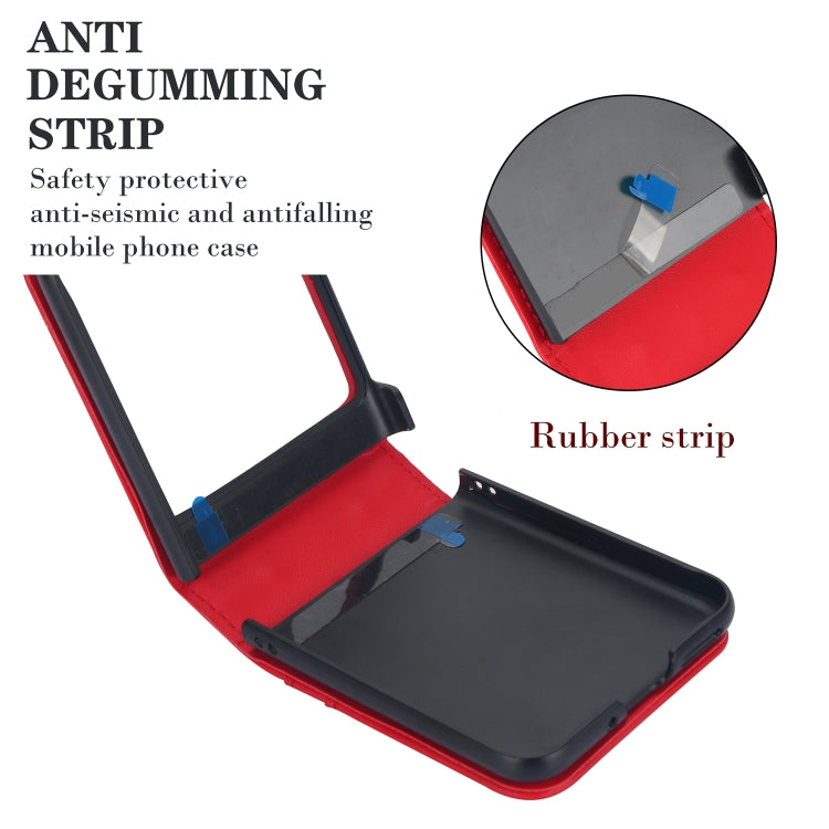 For Motorola Razr 40 Ultra Dual Card Slots Folding Phone Case(Red) by buy2fix