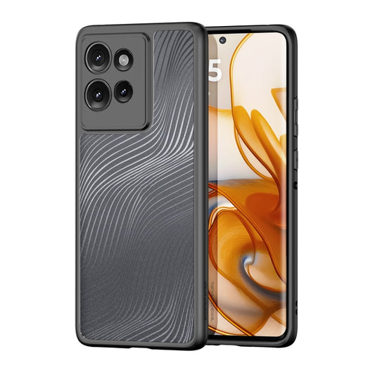 For Motorola Edge 50 DUX DUCIS Aimo Series TPU + PC Frosted Feel Phone Case(Black) by DUX DUCIS