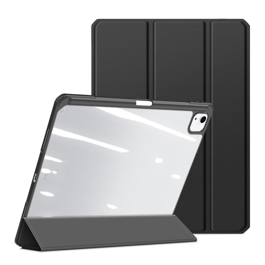 For iPad Air 13 2024 / 2025 DUX DUCIS TOBY Series Antiskid Leather Tablet Case with Sleep / Wake-up Function(Black) by DUX DUCIS