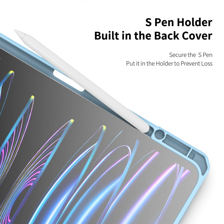 For iPad Pro 13 2025 / 2024 DUX DUCIS TOBY Series Antiskid Leather Tablet Case with Sleep / Wake-up Function(Blue) by DUX DUCIS