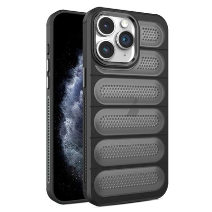 For iPhone 11 Pro Max Cooling Armor Translucent Mesh Breathable Phone Case(Black) by buy2fix