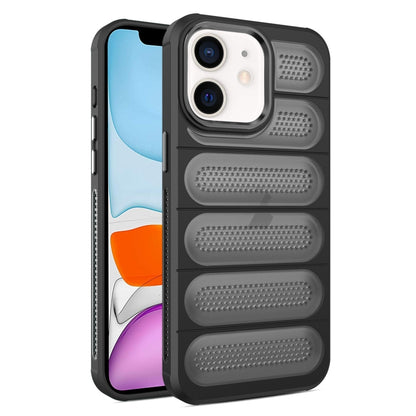 For iPhone 11 Cooling Armor Translucent Mesh Breathable Phone Case(Black) by buy2fix