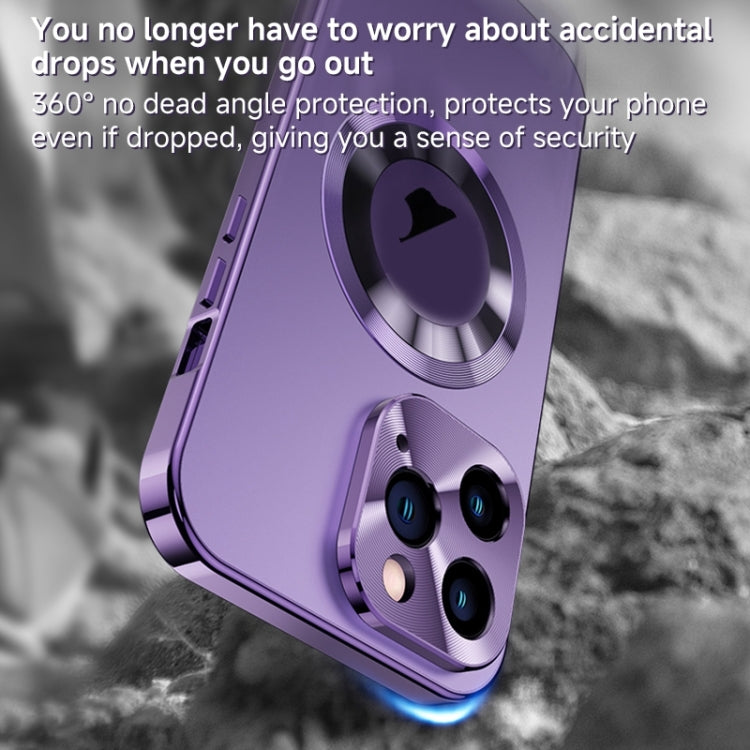 For iPhone 12 Pro Magnetic HD Tempered Glass Phone Case(Silver) - iPhone 12 / 12 Pro Cases by buy2fix | Online Shopping UK | buy2fix