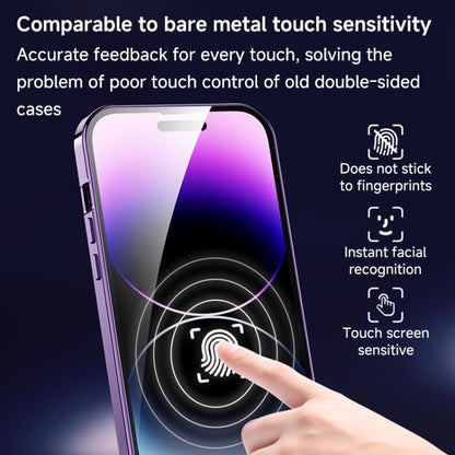 For iPhone 13 Pro Max Magnetic HD Tempered Glass Phone Case(Sierra Blue) - iPhone 13 Pro Max Cases by buy2fix | Online Shopping UK | buy2fix