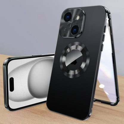 For iPhone 15 Plus Magnetic HD Tempered Glass Phone Case(Black) - iPhone 15 Plus Cases by buy2fix | Online Shopping UK | buy2fix