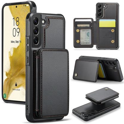 For Samsung Galaxy S22+ 5G JEEHOOD J05 Business Magnetic Style RFID Leather Phone Case(Black) - Galaxy S22+ 5G Cases by JEEHOOD | Online Shopping UK | buy2fix