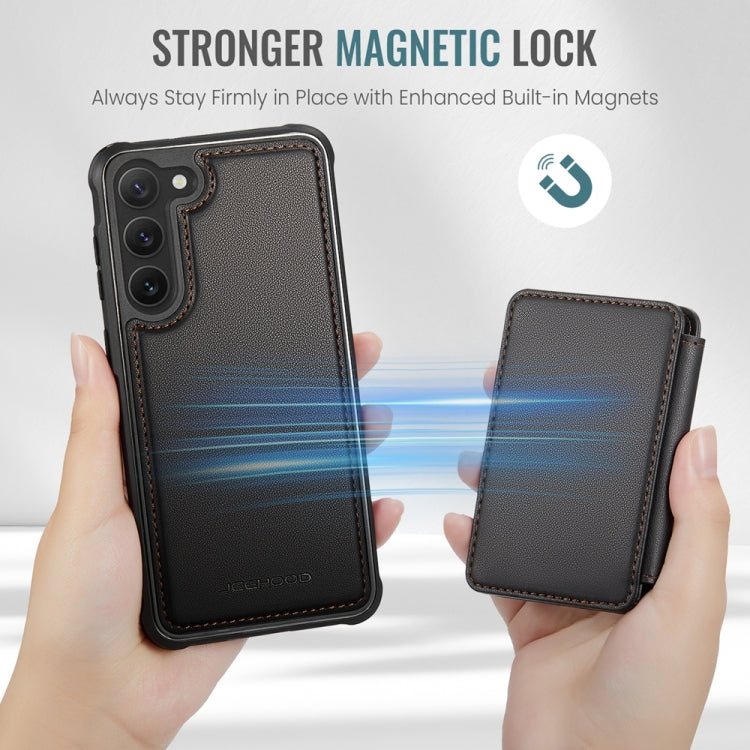 For Samsung Galaxy S23+ 5G JEEHOOD J05 Business Magnetic Style RFID Leather Phone Case(Black) - Galaxy S23+ 5G Cases by JEEHOOD | Online Shopping UK | buy2fix