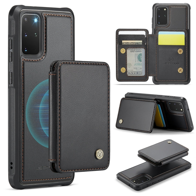 For Samsung Galaxy S20+ 5G JEEHOOD J05 Business Magnetic Style RFID Leather Phone Case(Black) - Galaxy Phone Cases by JEEHOOD | Online Shopping UK | buy2fix
