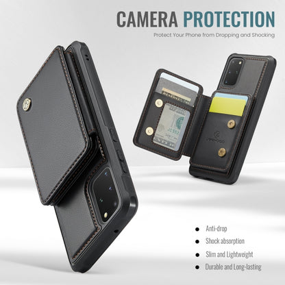 For Samsung Galaxy S20+ 5G JEEHOOD J05 Business Magnetic Style RFID Leather Phone Case(Black) - Galaxy Phone Cases by JEEHOOD | Online Shopping UK | buy2fix