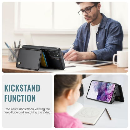 For Samsung Galaxy S20+ 5G JEEHOOD J05 Business Magnetic Style RFID Leather Phone Case(Black) - Galaxy Phone Cases by JEEHOOD | Online Shopping UK | buy2fix