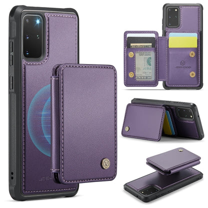 For Samsung Galaxy S20+ 5G JEEHOOD J05 Business Magnetic Style RFID Leather Phone Case(Purple) - Galaxy Phone Cases by JEEHOOD | Online Shopping UK | buy2fix