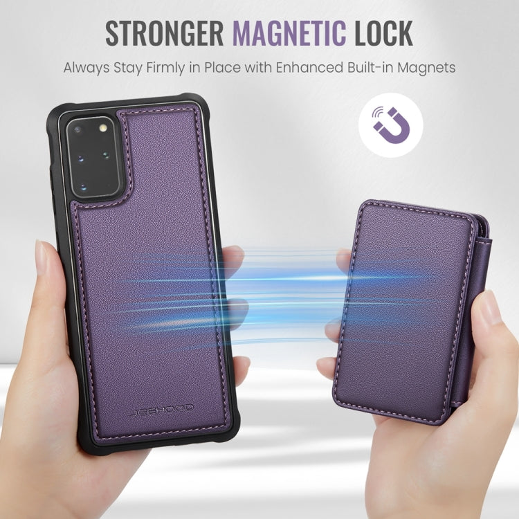 For Samsung Galaxy S20+ 5G JEEHOOD J05 Business Magnetic Style RFID Leather Phone Case(Purple) - Galaxy Phone Cases by JEEHOOD | Online Shopping UK | buy2fix