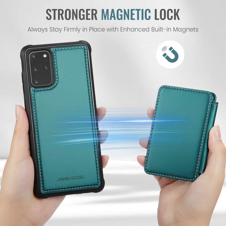 For Samsung Galaxy S20+ 5G JEEHOOD J05 Business Magnetic Style RFID Leather Phone Case(Blue Green) - Galaxy Phone Cases by JEEHOOD | Online Shopping UK | buy2fix