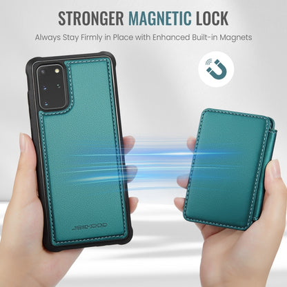 For Samsung Galaxy S20+ 5G JEEHOOD J05 Business Magnetic Style RFID Leather Phone Case(Blue Green) - Galaxy Phone Cases by JEEHOOD | Online Shopping UK | buy2fix