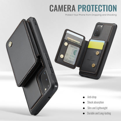 For Samsung Galaxy S20 5G JEEHOOD J05 Business Magnetic Style RFID Leather Phone Case(Black) - Galaxy Phone Cases by JEEHOOD | Online Shopping UK | buy2fix