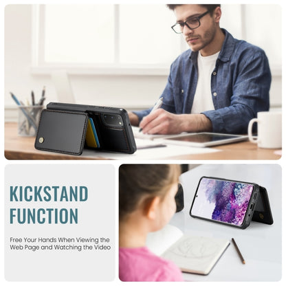 For Samsung Galaxy S20 5G JEEHOOD J05 Business Magnetic Style RFID Leather Phone Case(Black) - Galaxy Phone Cases by JEEHOOD | Online Shopping UK | buy2fix