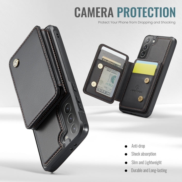 For Samsung Galaxy S21+ 5G JEEHOOD J05 Business Magnetic Style RFID Leather Phone Case(Black) - Galaxy S21+ 5G Cases by JEEHOOD | Online Shopping UK | buy2fix