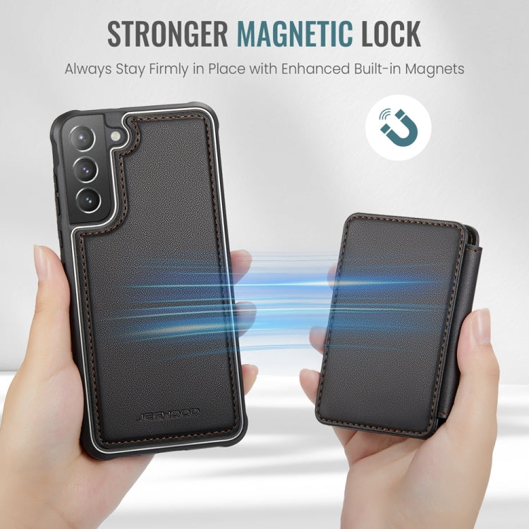 For Samsung Galaxy S21+ 5G JEEHOOD J05 Business Magnetic Style RFID Leather Phone Case(Black) - Galaxy S21+ 5G Cases by JEEHOOD | Online Shopping UK | buy2fix