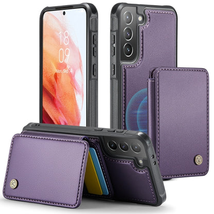 For Samsung Galaxy S21+ 5G JEEHOOD J05 Business Magnetic Style RFID Leather Phone Case(Purple) - Galaxy S21+ 5G Cases by JEEHOOD | Online Shopping UK | buy2fix