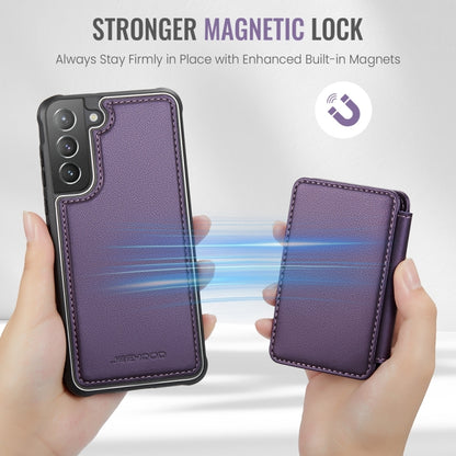 For Samsung Galaxy S21+ 5G JEEHOOD J05 Business Magnetic Style RFID Leather Phone Case(Purple) - Galaxy S21+ 5G Cases by JEEHOOD | Online Shopping UK | buy2fix