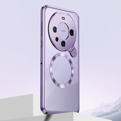 For Huawei Mate 60 Aromatherapy Holder Single-sided MagSafe Magnetic Phone Case(Purple) - Huawei Cases by buy2fix | Online Shopping UK | buy2fix