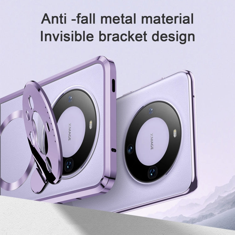 For Huawei Mate 60 Aromatherapy Holder Single-sided MagSafe Magnetic Phone Case(Purple) - Huawei Cases by buy2fix | Online Shopping UK | buy2fix