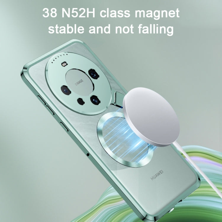 For Huawei Mate 60 Pro Aromatherapy Holder Single-sided MagSafe Magnetic Phone Case(Green) - Huawei Cases by buy2fix | Online Shopping UK | buy2fix