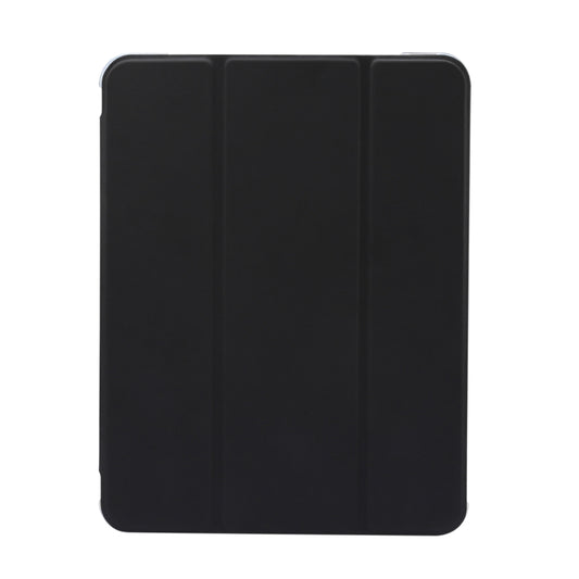 For iPad Air 11 2025 / 2024 3-folding Electric Pressed Skin Texture Leather Tablet Case(Black) by buy2fix