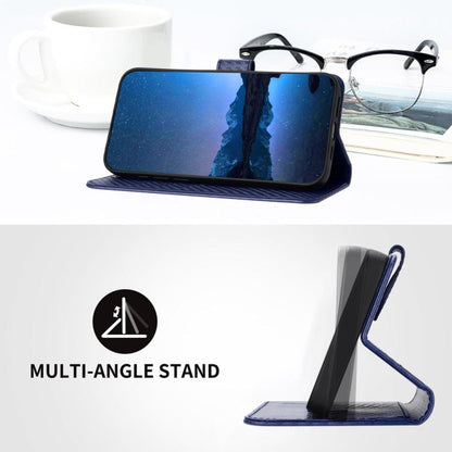 For iPhone 17 Pro YX0070 Carbon Fiber Buckle Leather Phone Case with Lanyard(Royal Blue) - iPhone 17 Pro Cases by buy2fix | Online Shopping UK | buy2fix