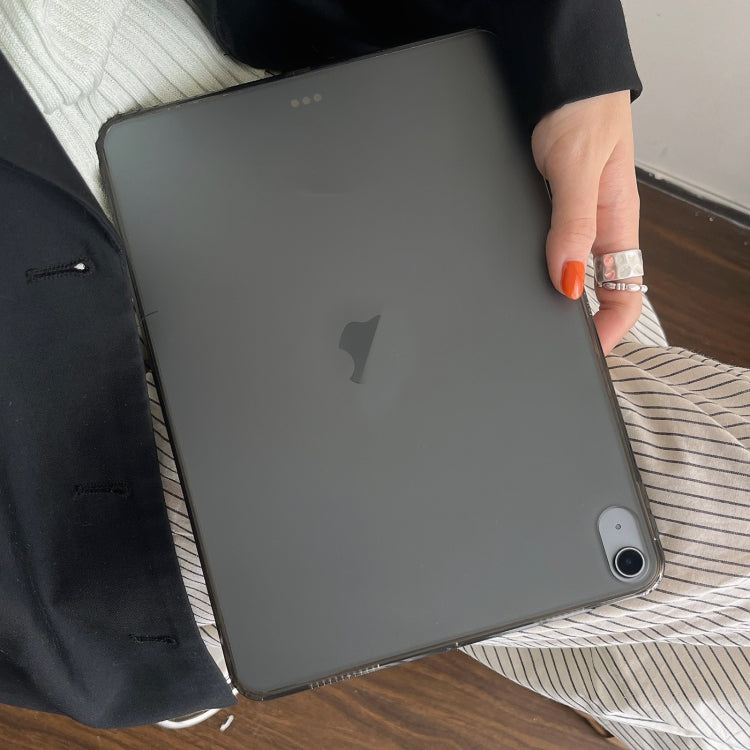 For iPad Air 11 2025 / 2024 Skin-feeling Crystal Clear Acrylic Tablet Case(Black) by buy2fix