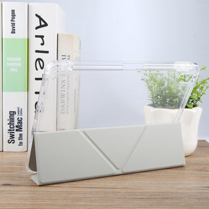 For iPad 2025 / 2022 GEBEI Deformation Leather Tablet Case(Grey) by GEBEI