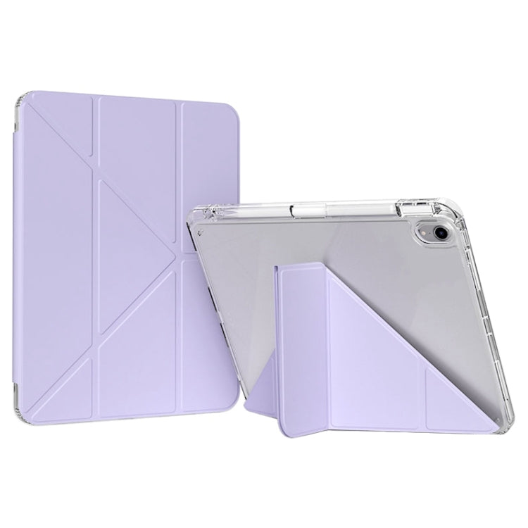 For iPad mini 2024 / mini 6 GEBEI Deformation Leather Tablet Case(Purple) by GEBEI