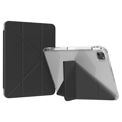 For iPad Pro 11 2024 GEBEI Deformation Leather Tablet Case(Black) - iPad Pro 11 2024 Cases by GEBEI | Online Shopping UK | buy2fix