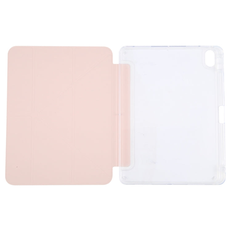 For iPad Pro 13 2024 GEBEI Deformation Leather Tablet Case(Pink) - iPad Pro 13 2024 Cases by GEBEI | Online Shopping UK | buy2fix