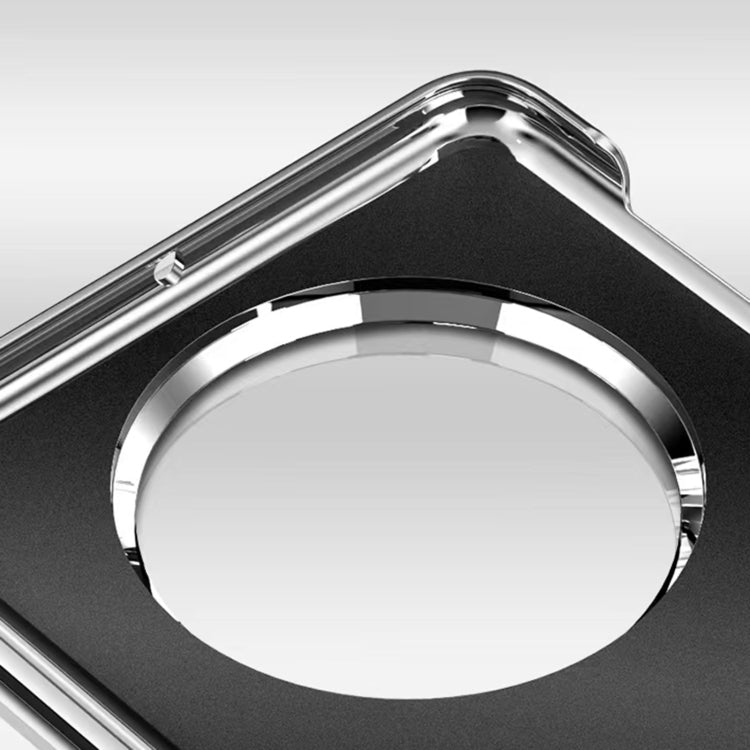 For Huawei Mate X3 Integrated Plating PC Leather Texture Full Coverage Fold Shockproof Phone Case(Orange) - Huawei Cases by buy2fix | Online Shopping UK | buy2fix