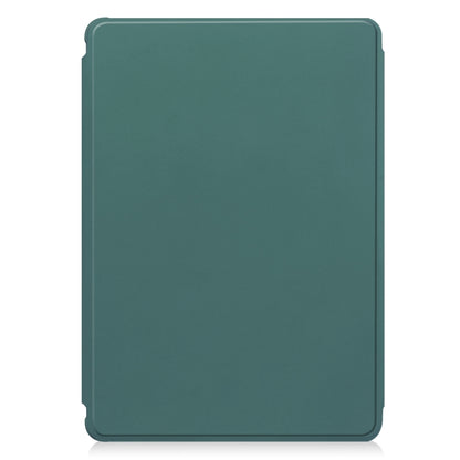 For iPad Pro 11 2024 Transparent Rotation Smart Leather Tablet Case with Keyboard(Dark Green) - iPad Pro 11 2024 Cases by buy2fix | Online Shopping UK | buy2fix