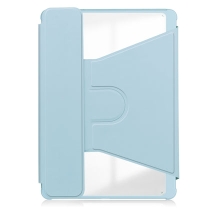 For iPad Air 13 2024 Transparent Rotation Smart Leather Tablet Case with Keyboard(Sky Blue) - iPad Air 13 2024 Cases by buy2fix | Online Shopping UK | buy2fix