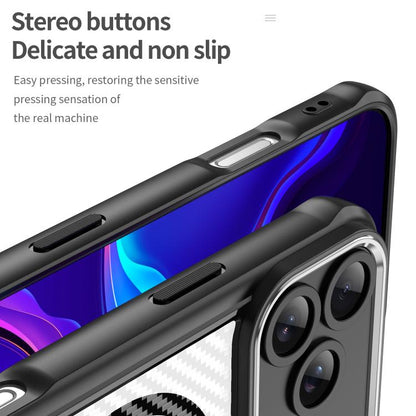 For iPhone 17 Pro Max Carbon Fiber Texture MagSafe Translucent Phone Case(Black) - iPhone 17 Pro Max Cases by buy2fix | Online Shopping UK | buy2fix