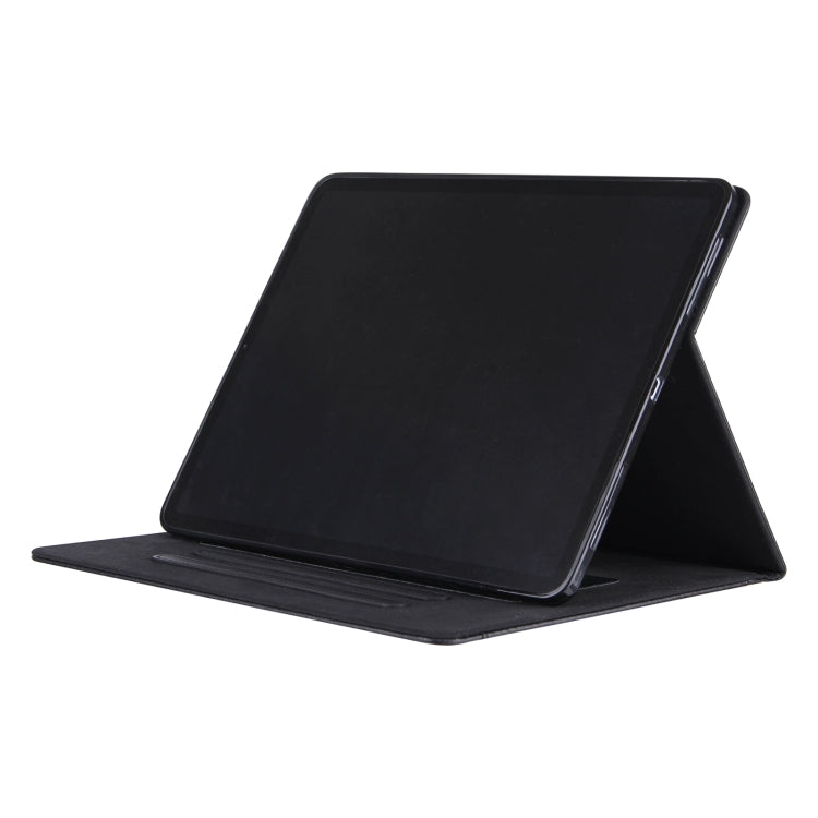 For iPad Pro 13 2024 Solid Color Metal Buckle Leather Smart Tablet Case(Black) - iPad Pro 13 2024 Cases by buy2fix | Online Shopping UK | buy2fix