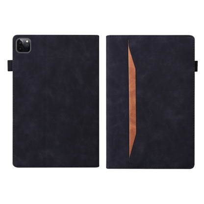 For iPad Pro 13 2024 Splicing Shockproof Leather Tablet Case(Black) - iPad Pro 13 2024 Cases by buy2fix | Online Shopping UK | buy2fix