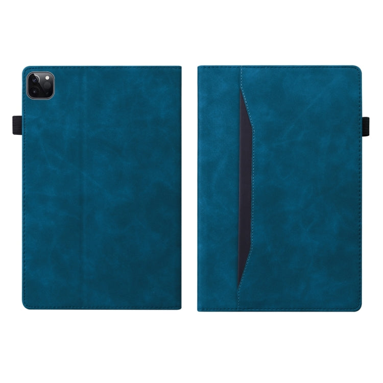 For iPad Pro 13 2024 Splicing Shockproof Leather Tablet Case(Blue) - iPad Pro 13 2024 Cases by buy2fix | Online Shopping UK | buy2fix