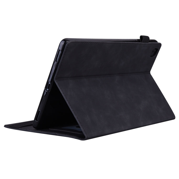 For iPad Pro 11 2024 Splicing Shockproof Leather Tablet Case(Black) - iPad Pro 11 2024 Cases by buy2fix | Online Shopping UK | buy2fix