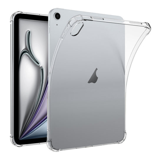For iPad Air 11 2024 / 2025 / 2026 Highly Transparent TPU Full Thicken Corners Shockproof Protective Case(Transparent)