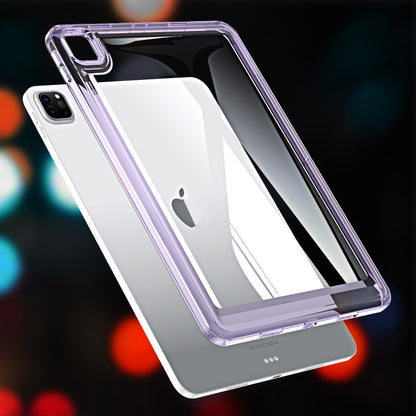 For iPad Pro 12.9 2022 / 2021 / 2020 Transparent Acrylic Tablet Case(Light Purple) - iPad Pro 12.9 (2022/2021) Cases by buy2fix | Online Shopping UK | buy2fix