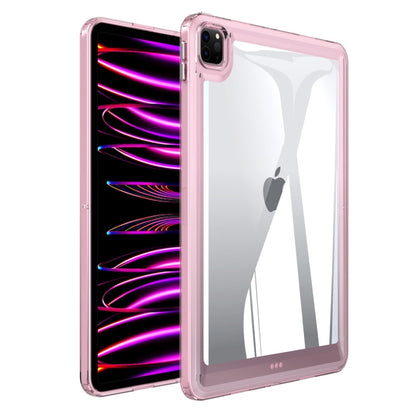 For iPad Pro 12.9 2022 / 2021 / 2020 Transparent Acrylic Tablet Case(Pink) - iPad Pro 12.9 (2022/2021) Cases by buy2fix | Online Shopping UK | buy2fix